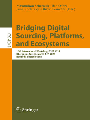 cover image of Bridging Digital Sourcing, Platforms, and Ecosystems